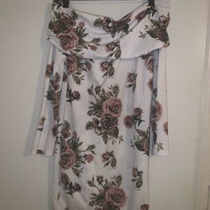 Off the shoulder mini dress